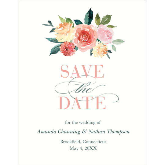 Spring Romance Save the Date Cards
